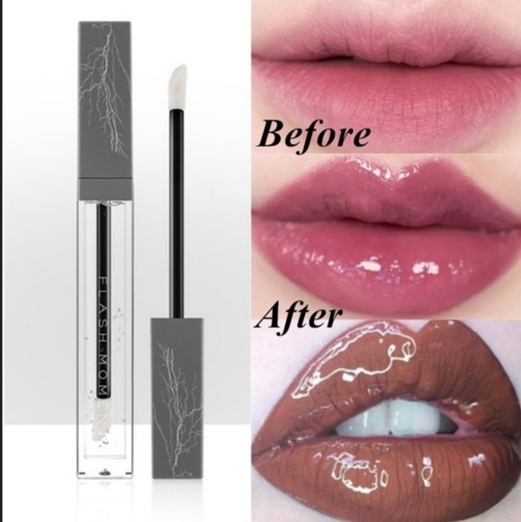 Clear Liquid Glass Transparent Lip Top Coat Gloss - Picture 2 of 5